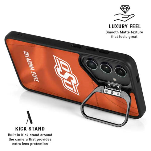 Oklahoma State University Orange Jersey Galaxy S25 Kickstand Case